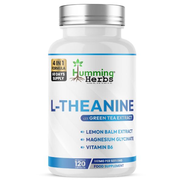 Humming Herbs L-Theanine Capsules 120 – 4-in-1 Formula