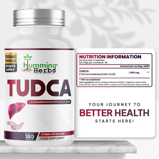 Picture of Humming Herbs TUDCA 1000mg Capsules – 180 Capsules