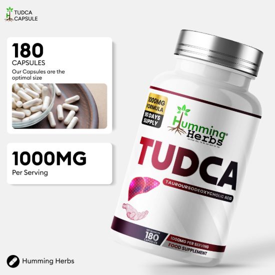 Picture of Humming Herbs TUDCA 1000mg Capsules – 180 Capsules