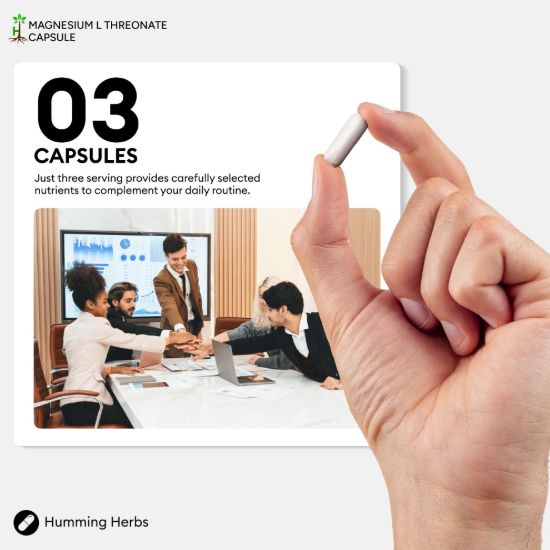 Picture of Humming Herbs Magnesium L-Threonate Capsules 1500mg