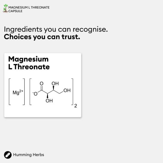 Picture of Humming Herbs Magnesium L-Threonate Capsules 1500mg