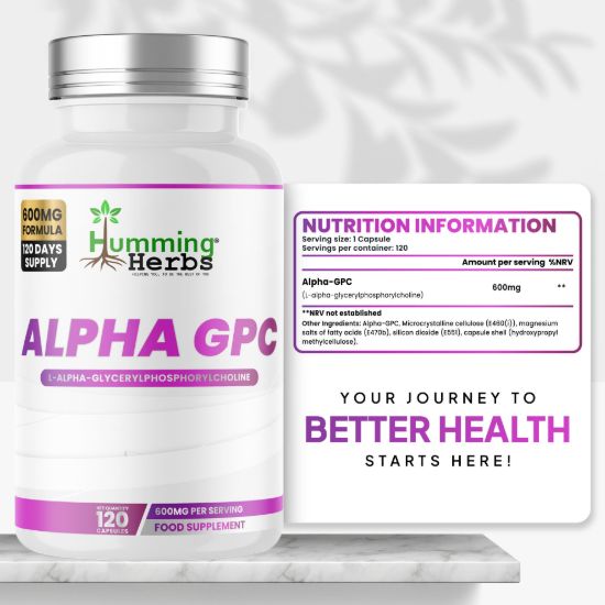 Picture of Humming Herbs Alpha GPC 600mg Capsules