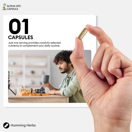 Picture of Humming Herbs Alpha GPC 600mg Capsules