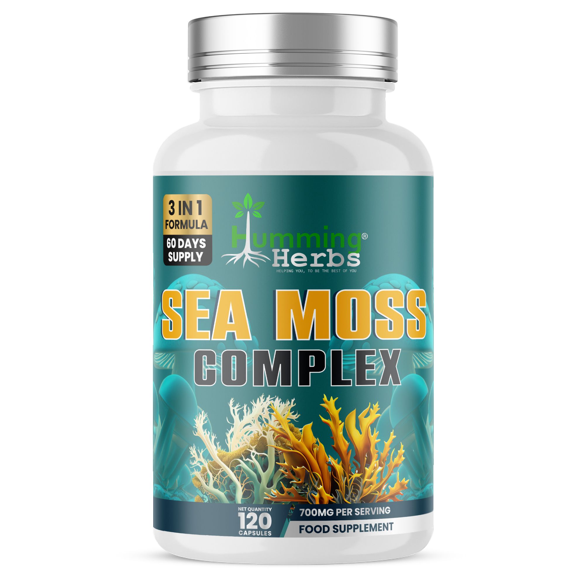 Picture of Humming Herbs Sea Moss Complex Capsules | 120 Capsules