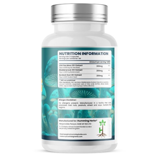Picture of Humming Herbs Sea Moss Complex Capsules | 120 Capsules
