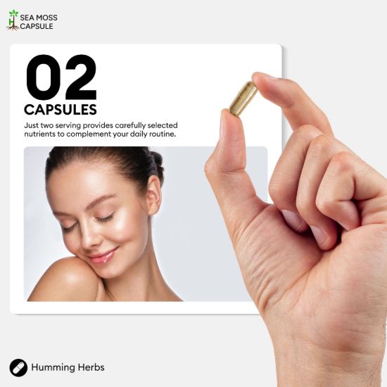 Picture of Humming Herbs Sea Moss Complex Capsules | 120 Capsules