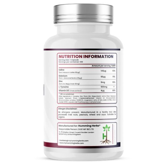 Picture of Humming Herbs Potassium Iodide Capsules – 5-in-1 Formula