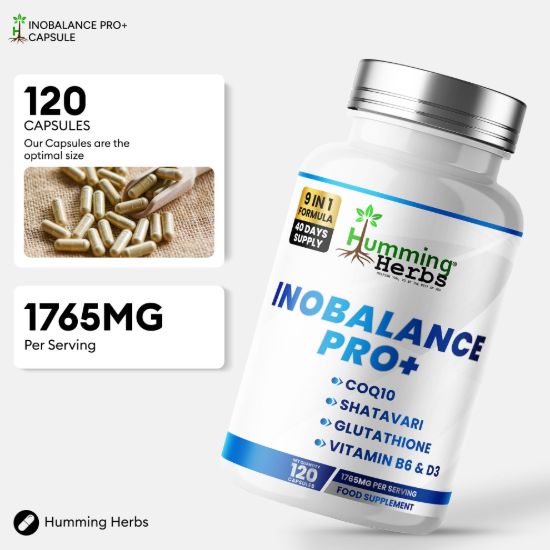 Picture of Humming Herbs Inobalance Pro+ Capsules | 9-in-1 Formula