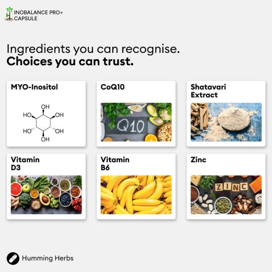 Picture of Humming Herbs Inobalance Pro+ Capsules | 9-in-1 Formula