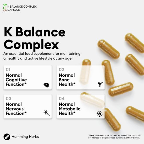 Picture of Humming Herbs K-Balance Complex — 180 Capsules