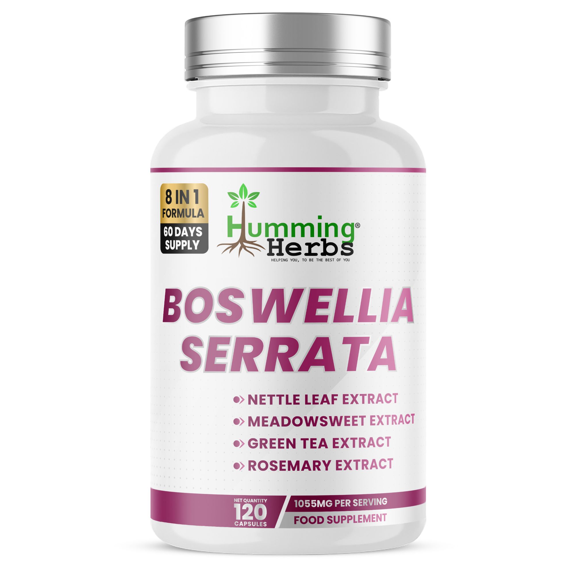 Picture of Humming Herbs Boswellia Serrata Capsules – 8-in-1 Formula