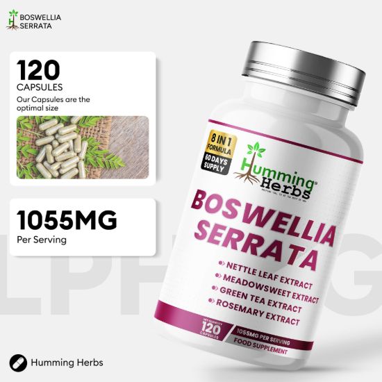 Picture of Humming Herbs Boswellia Serrata Capsules – 8-in-1 Formula