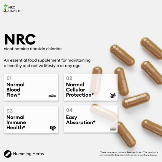 Picture of Humming Herbs NRC Nicotinamide Riboside Chloride Capsules 120