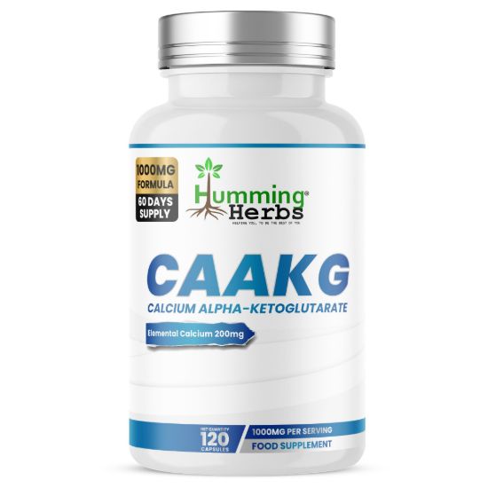 Picture of Humming Herbs CAAKG Calcium Alpha-Ketoglutarate Capsules
