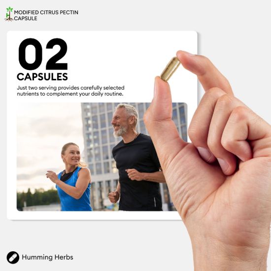 Picture of Modified Citrus Pectin Capsules | Humming Herbs | 120 Caps