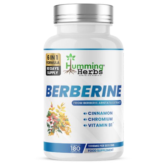 Picture of Humming Herbs Berberine 6-in-1 Formula – 180 Capsules