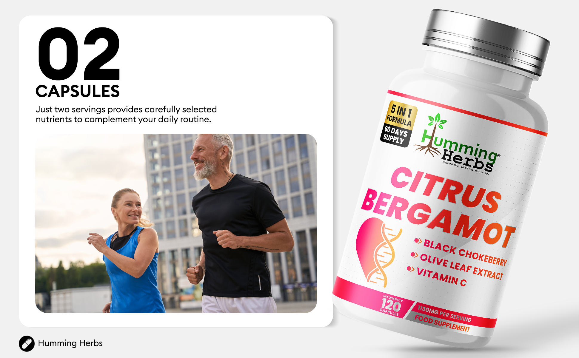 Two capsules per serving, designed to fit an everyday routine