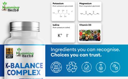 Picture of Humming Herbs K-Balance Complex — 180 Capsules